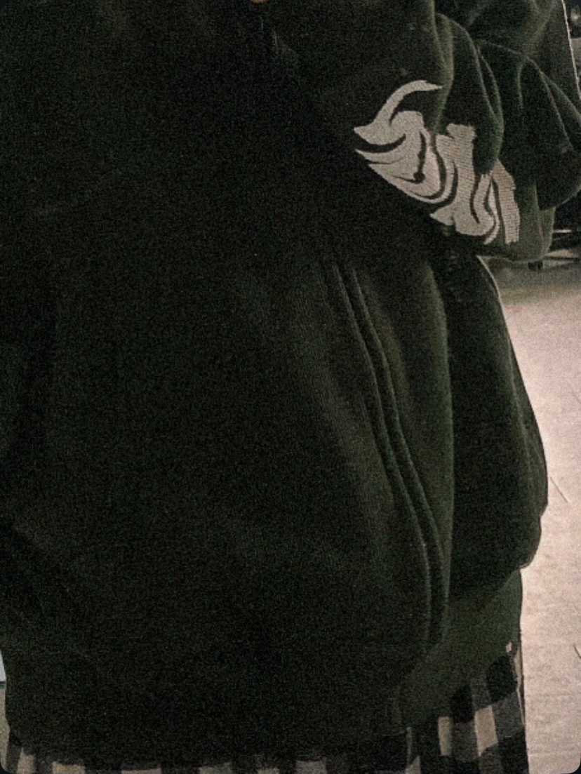 EVO-I Waffle Hoodie - Forest Green