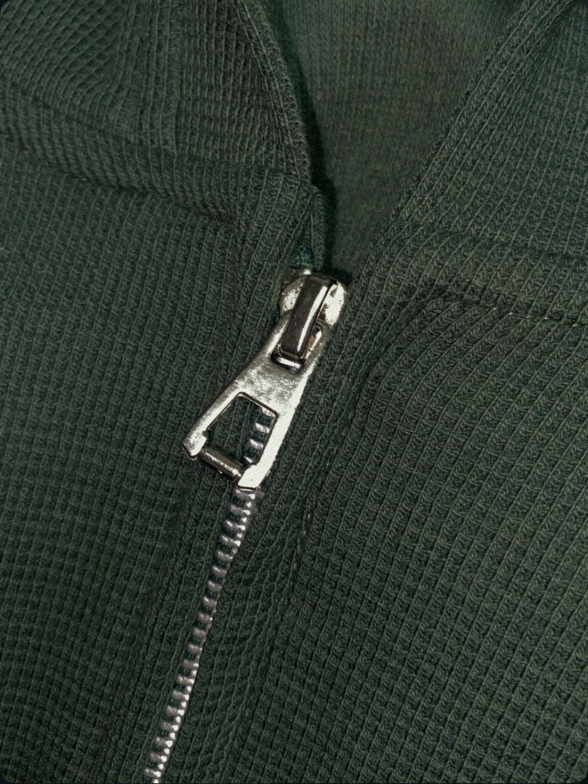 EVO-I Waffle Hoodie - Forest Green