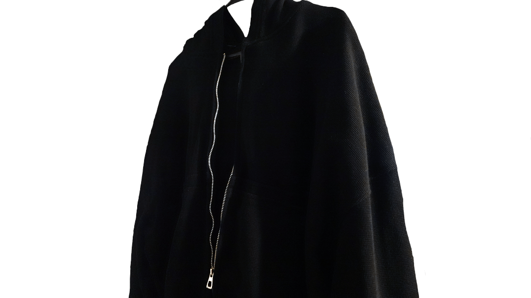 EVO-I Waffle Hoodie - Abyss Black