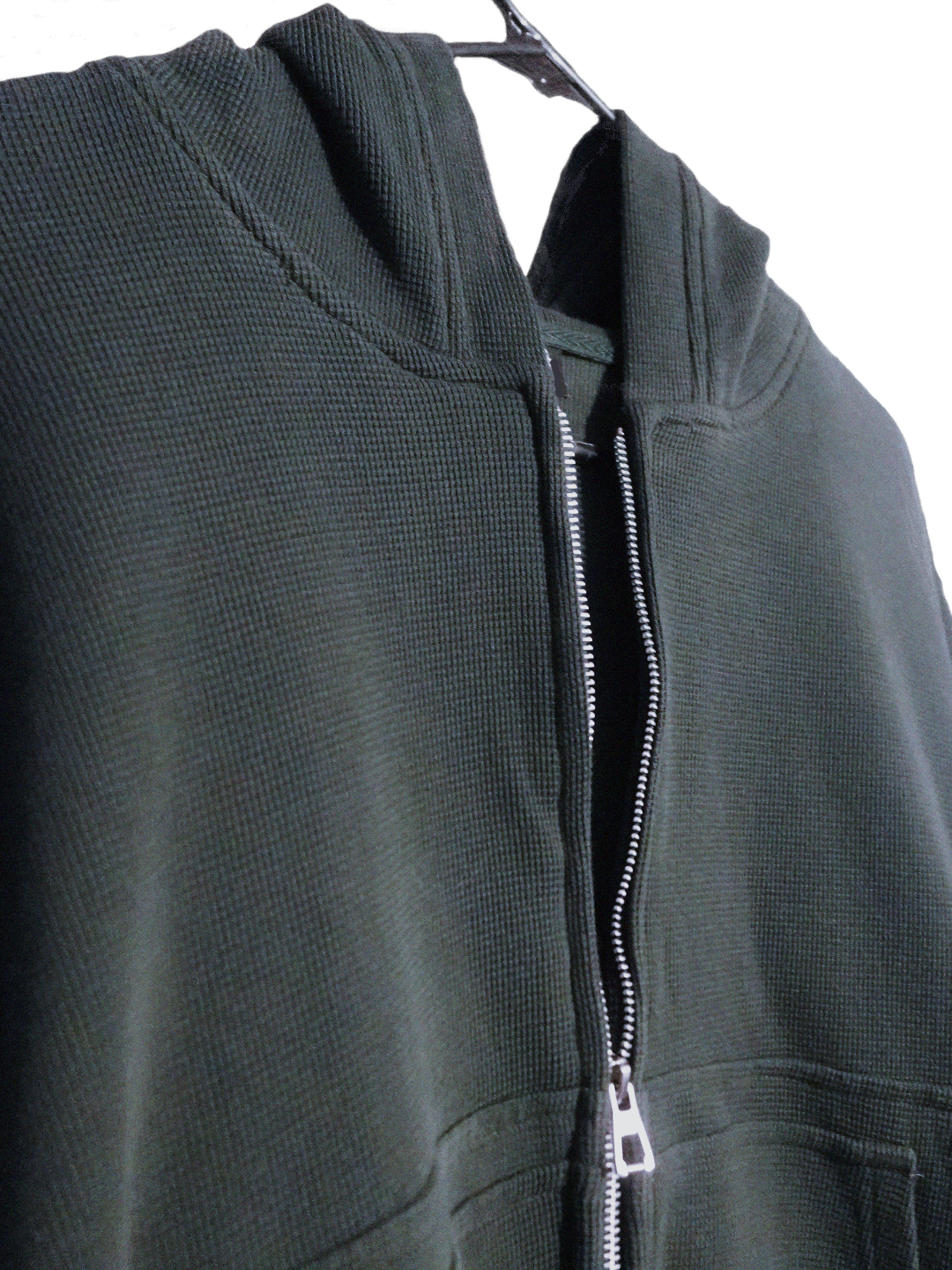 EVO-I Waffle Hoodie - Forest Green
